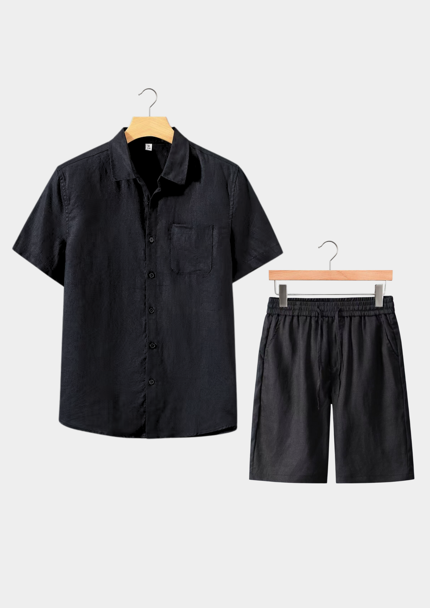 Dolcevita Shortsleeve Summer Set - Black | Vallentty