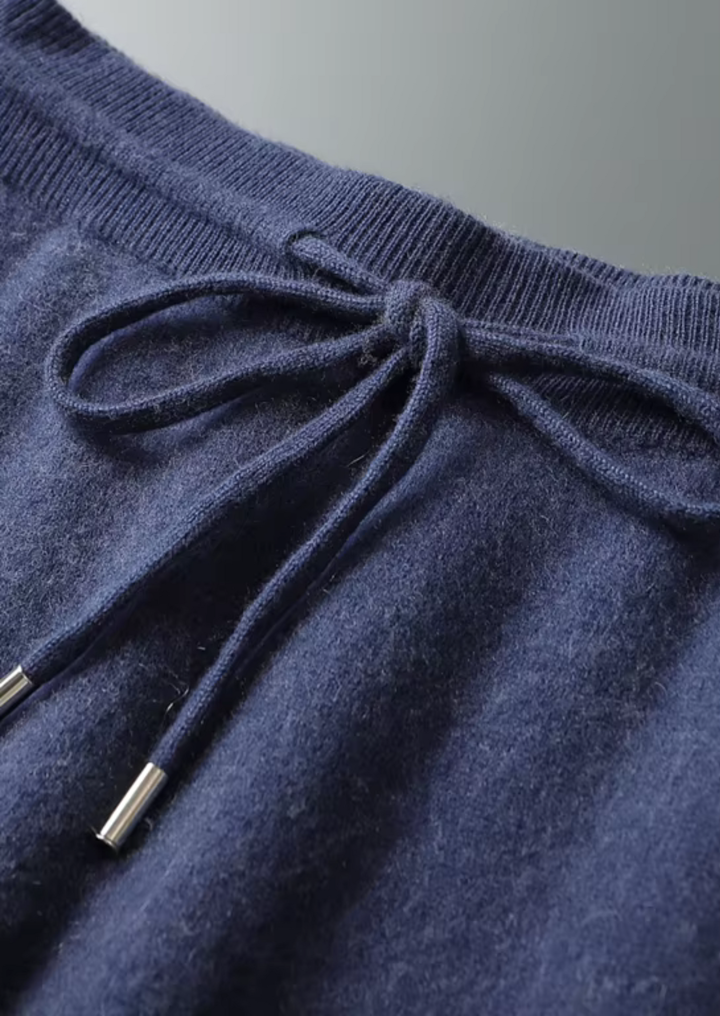 Premium Cashmere Navy Blue Milano Leisure Set | Vallentty