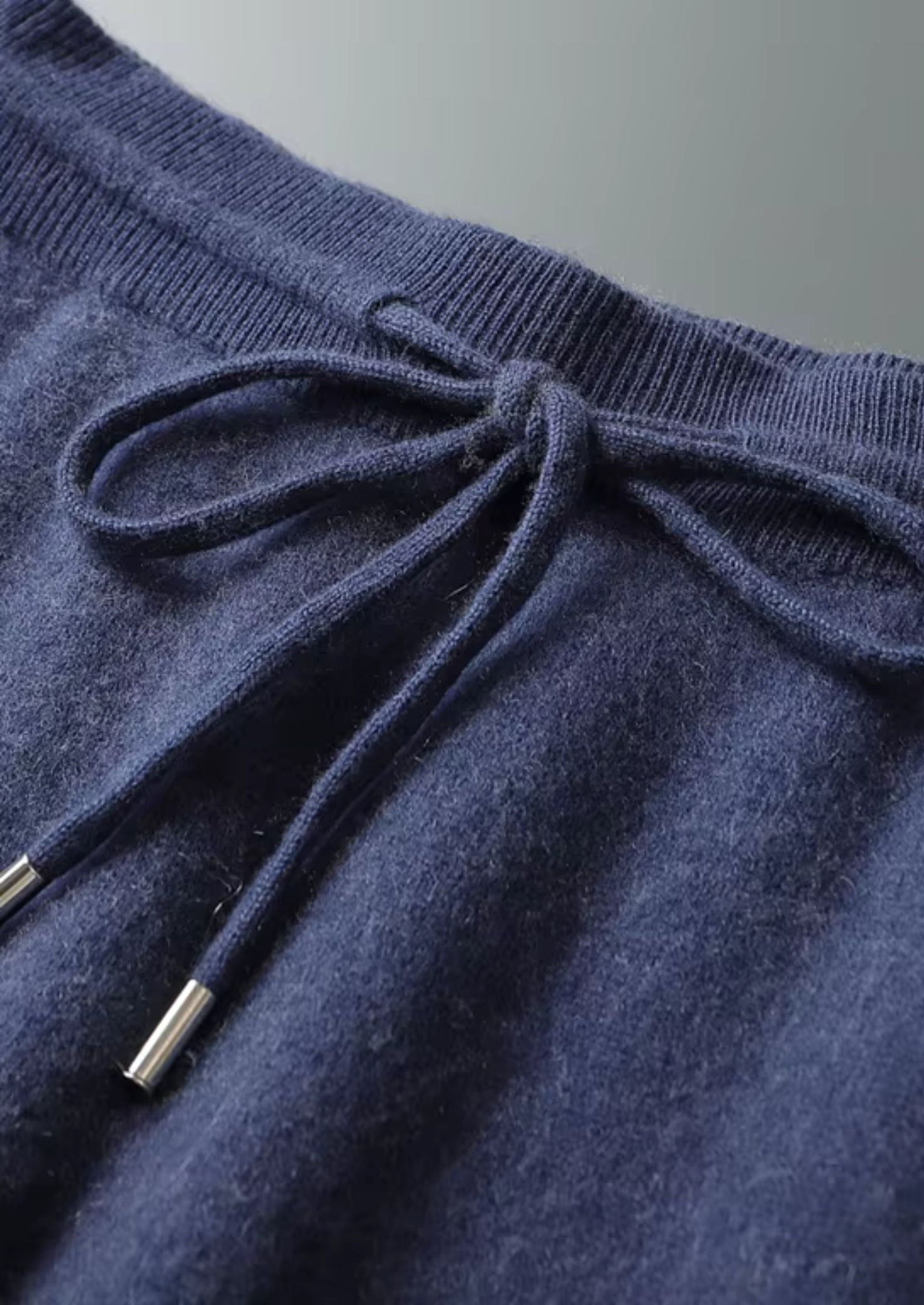 Premium Cashmere Navy Blue Milano Leisure Set | Vallentty