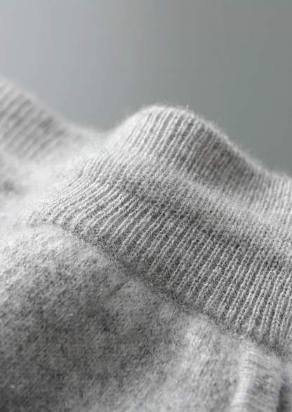 Premium Cashmere Light Gray Alain Leisure Set | Vallentty