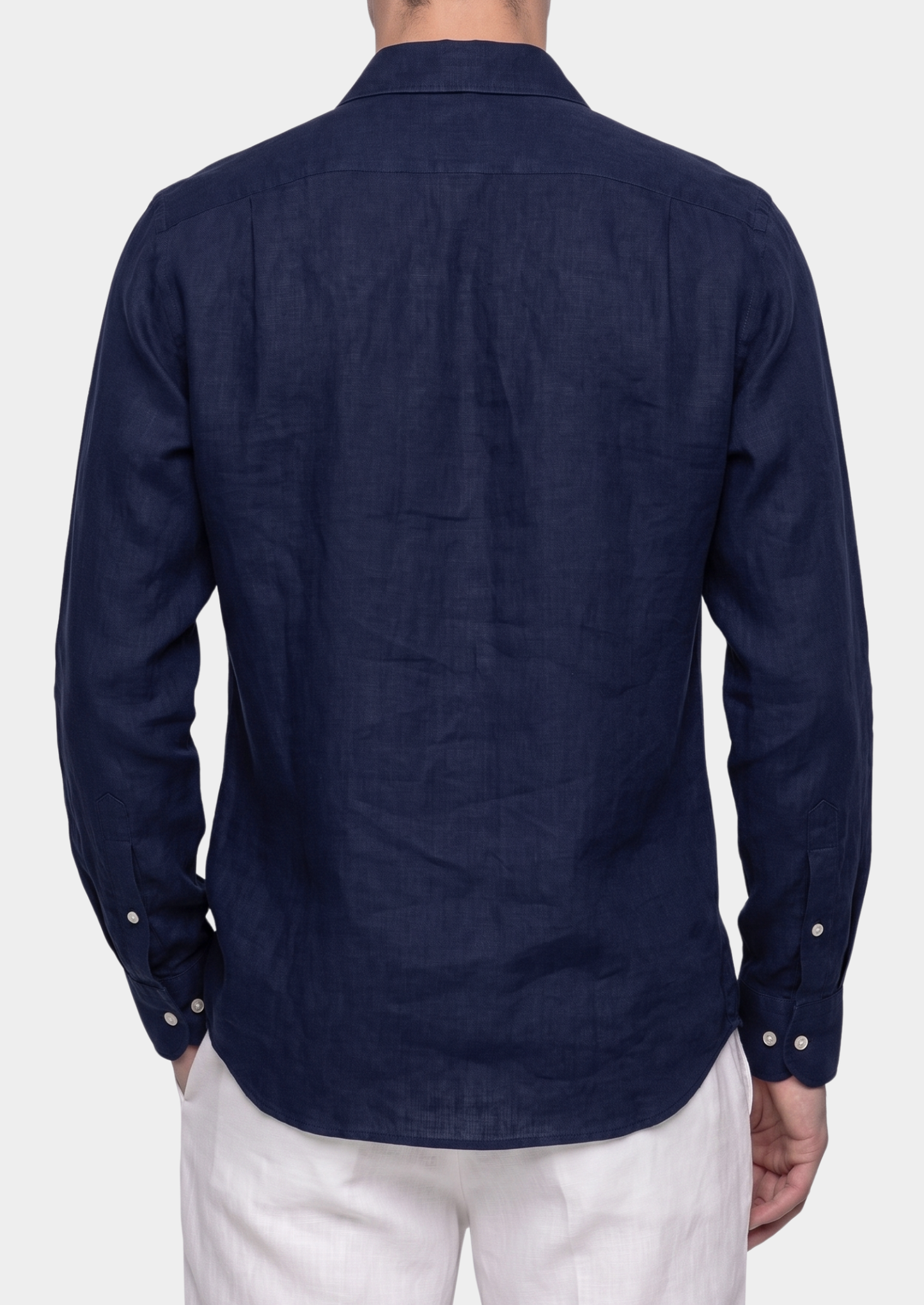 Amalfi Coastal Shirt - Navy Blue | Vallentty