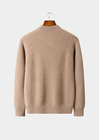 Pure Cashmere Beige Button Overshirt | Vallentty