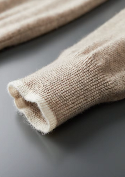 Premium Cashmere Two Tone Button Polo | Vallentty