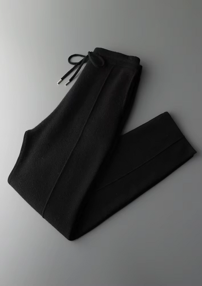 Pure Extra-Fine Merino Wool Black Falconi Set | Vallentty