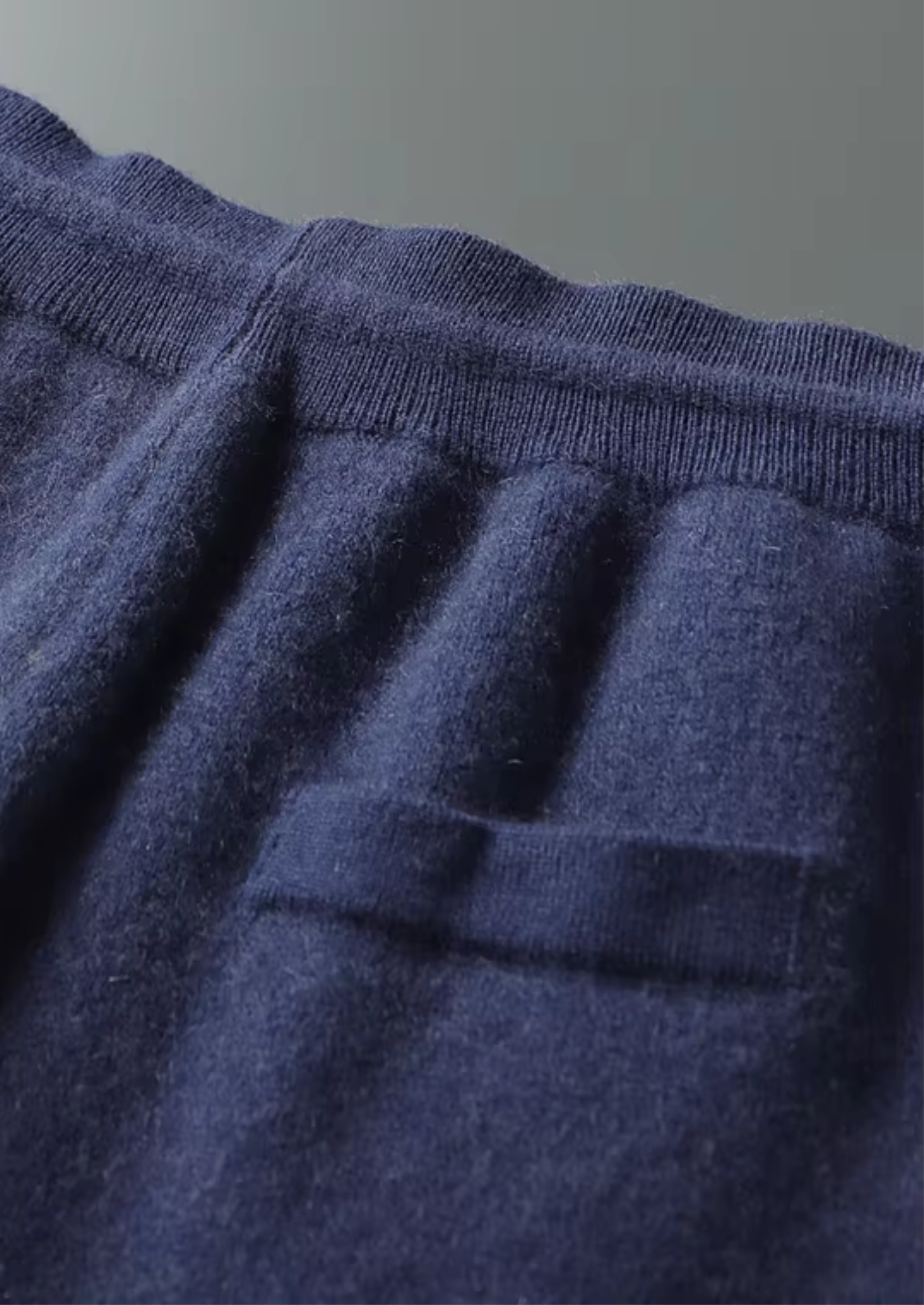 Premium Cashmere Navy Blue Milano Leisure Set | Vallentty