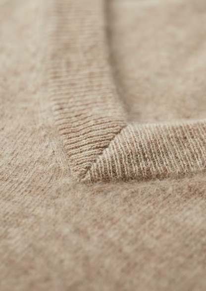 Pure Extra-Fine Merino Wool Classic V-Neck Sweater | Vallentty