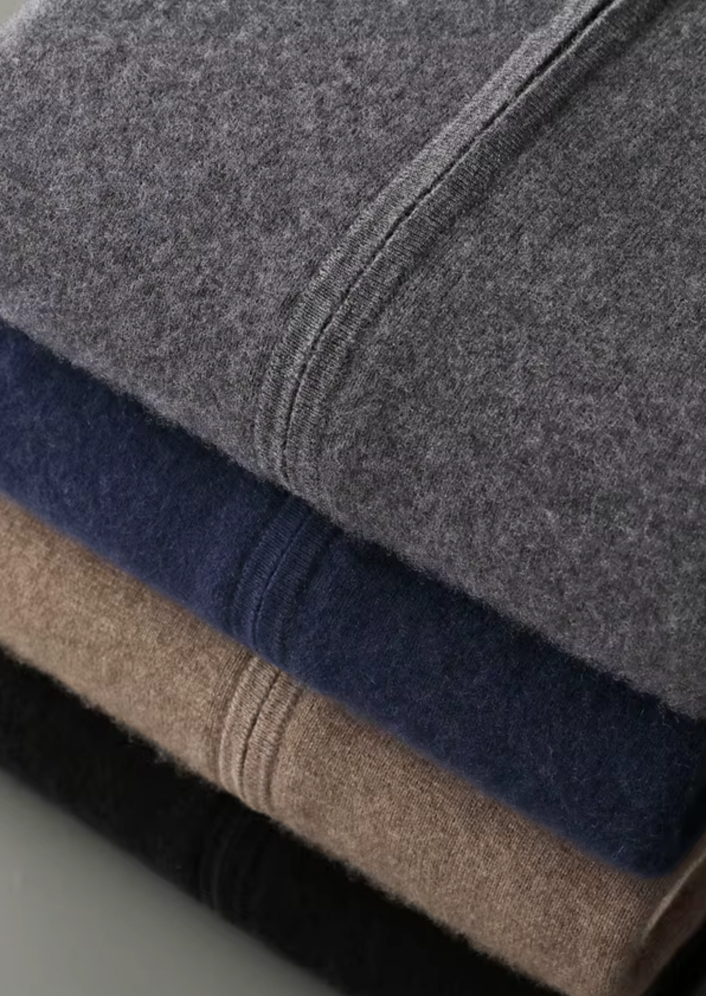 Pure Extra-Fine Merino Wool Dark Mocha Damien Set | Vallentty