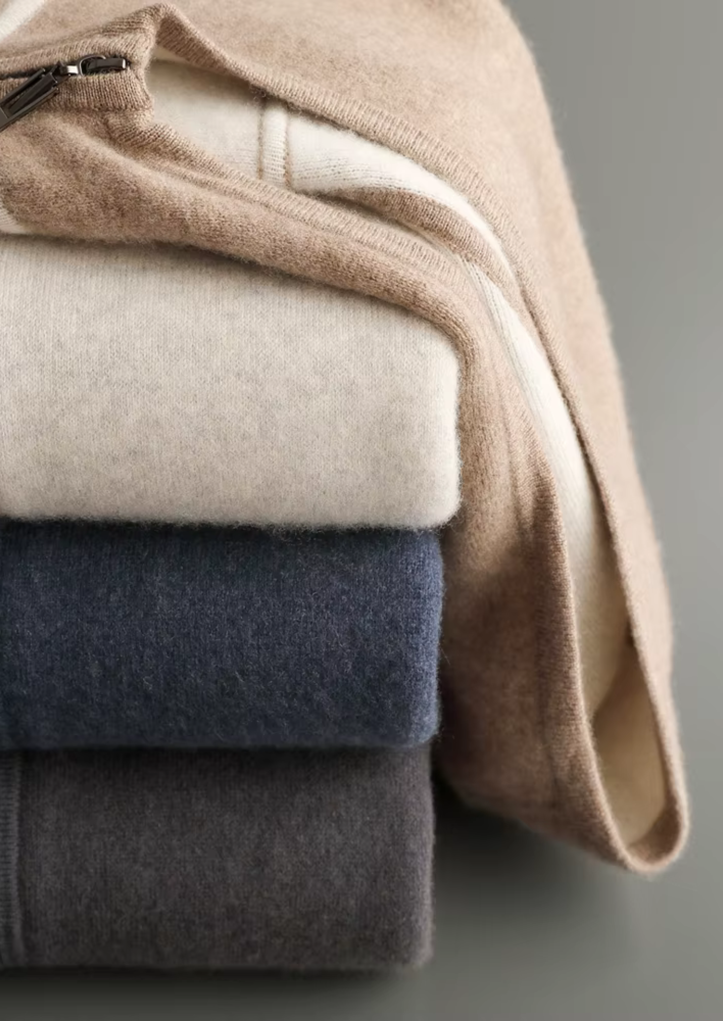 Premium Cashmere Navy Blue Milano Leisure Set | Vallentty