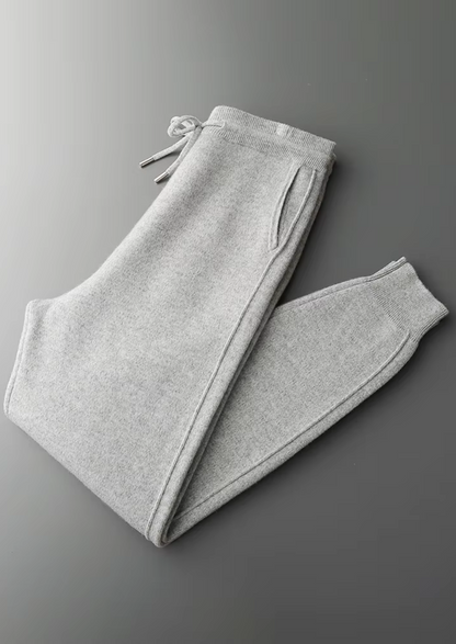 Pure Extra-Fine Merino Wool Leisure Joggers | Vallentty
