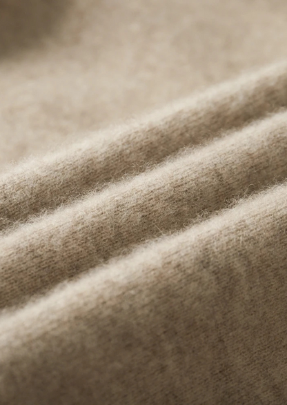 Premium Cashmere Zip Polo Cardigan | Vallentty
