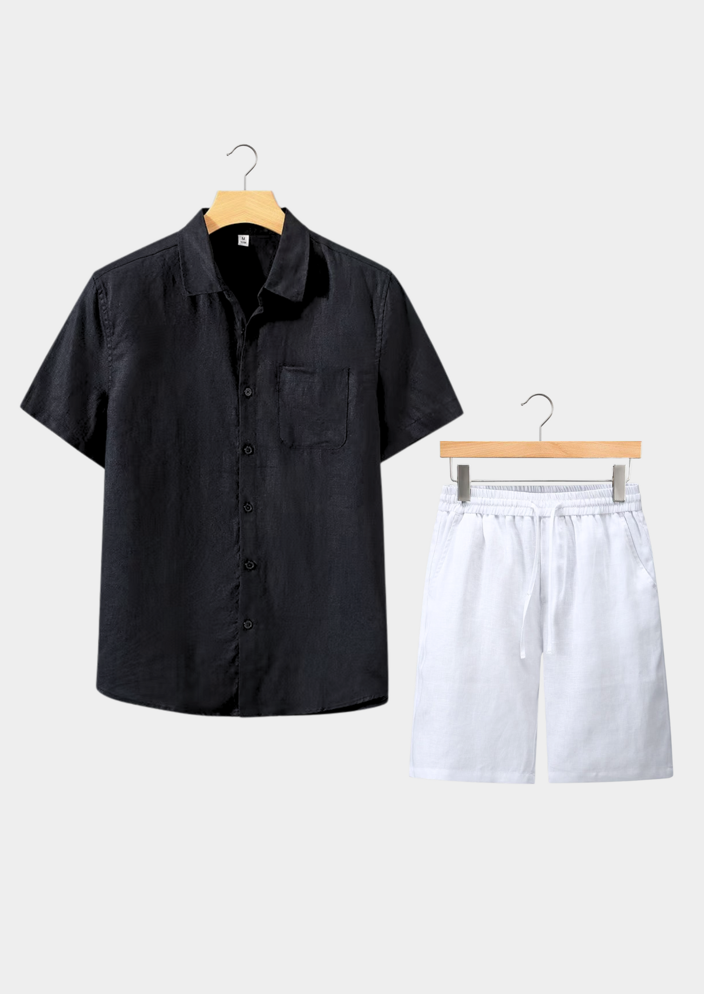 Dolcevita Shortsleeve Summer Set - Black/white | Vallentty