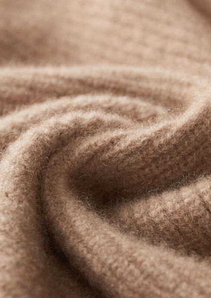 Pure Cashmere Beige Button Overshirt | Vallentty