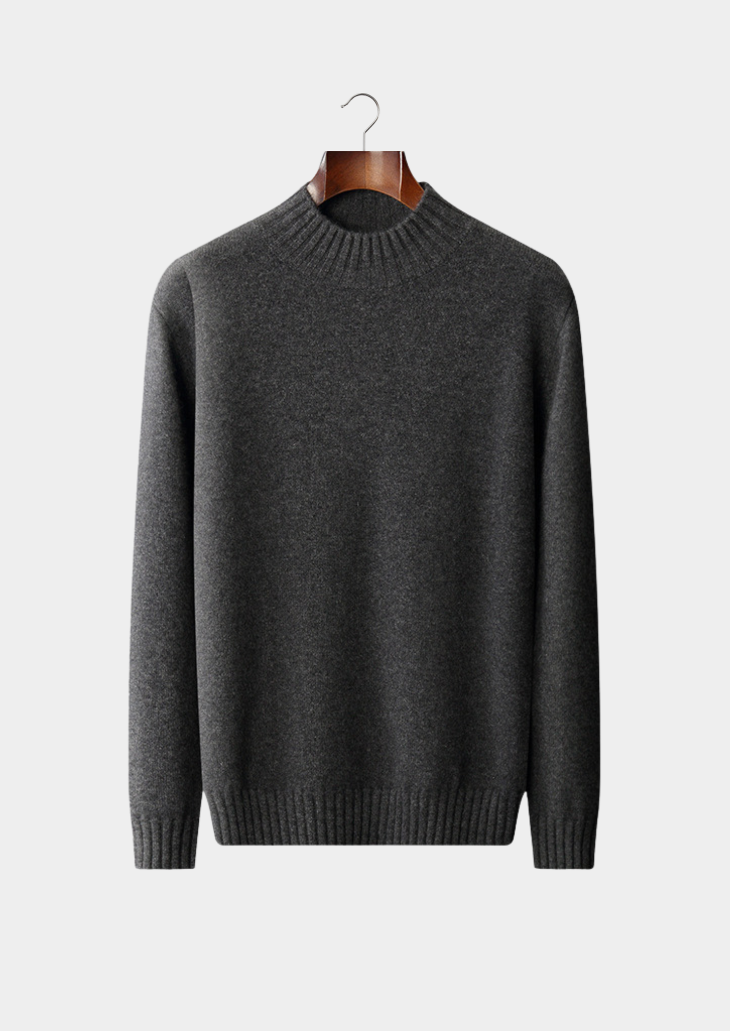 Pure Cashmere Mockneck Sweater | Vallentty