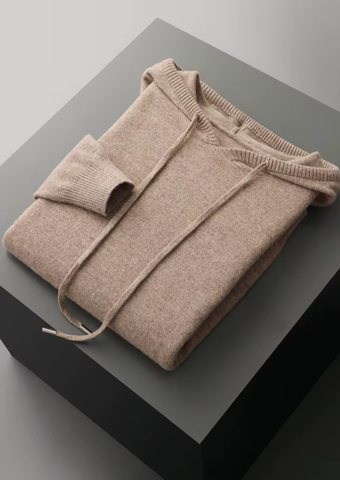 Pure Extra-Fine Merino Wool Beige Savro Set | Vallentty