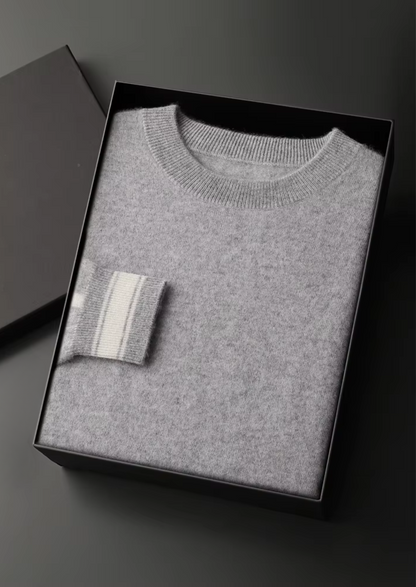 Premium Cashmere Light Gray Vienna Leisure Set | Vallentty