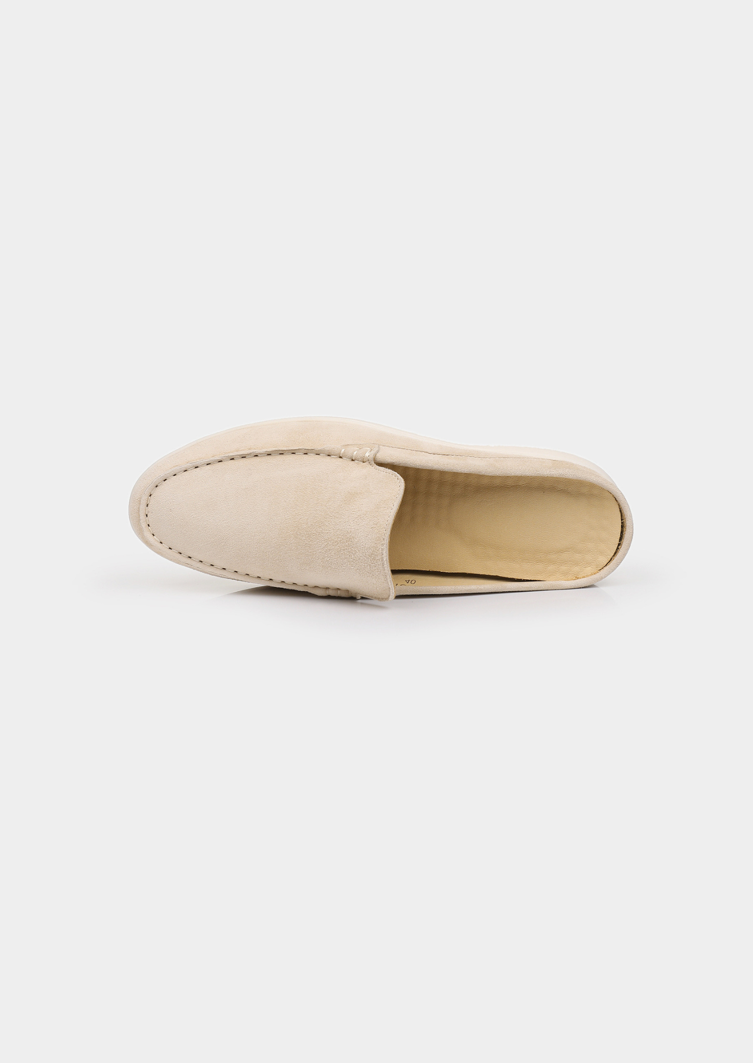 Ivory Marina Suede Slipper | Vallentty
