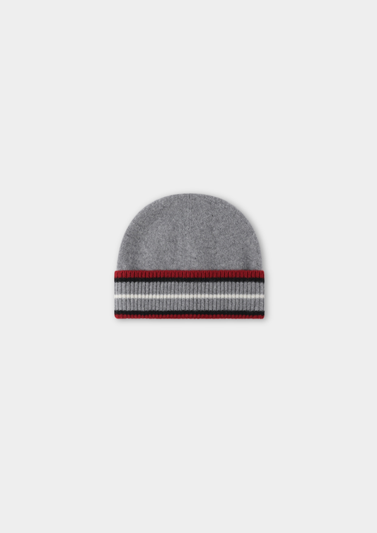Light Gray Merino Wool Wintertime Beanie | Vallentty