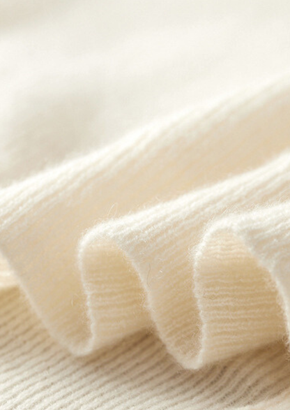 Pure Cashmere Ivory Body Warmer Vest | Vallentty