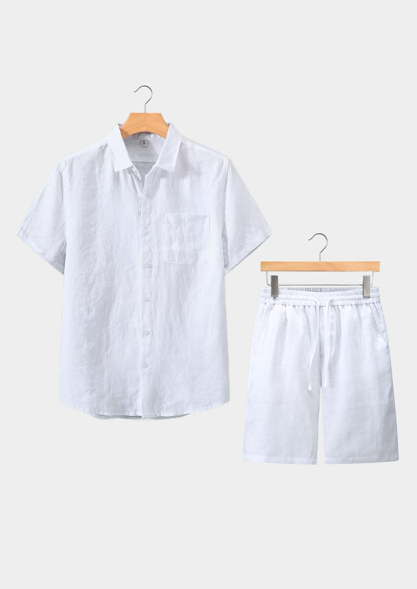 Dolcevita Shortsleeve Summer Set - White | Vallentty