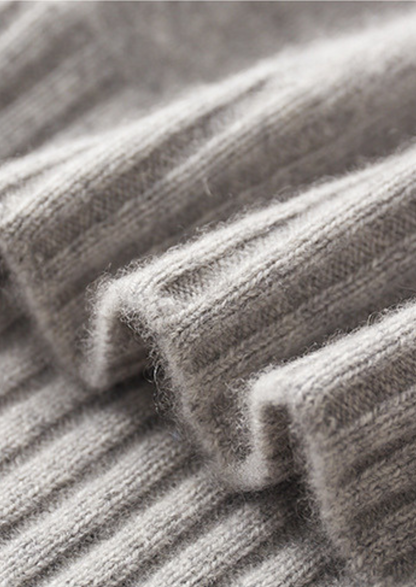 Pure Cashmere Mockneck Sweater | Vallentty