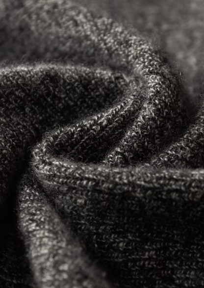 Pure Cashmere Striped Zip Cardigan | Vallentty