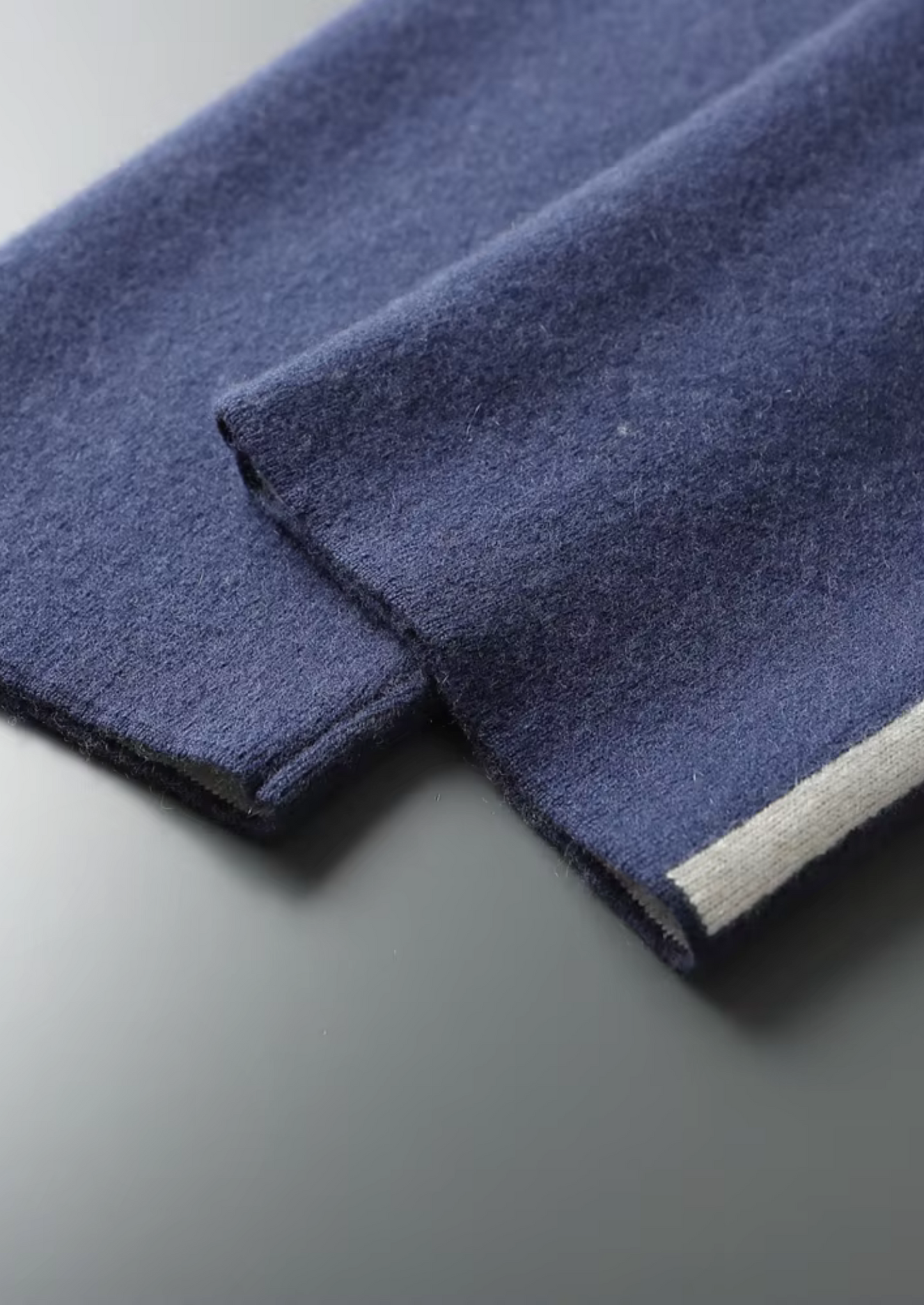 Premium Cashmere Navy Blue Milano Leisure Set | Vallentty