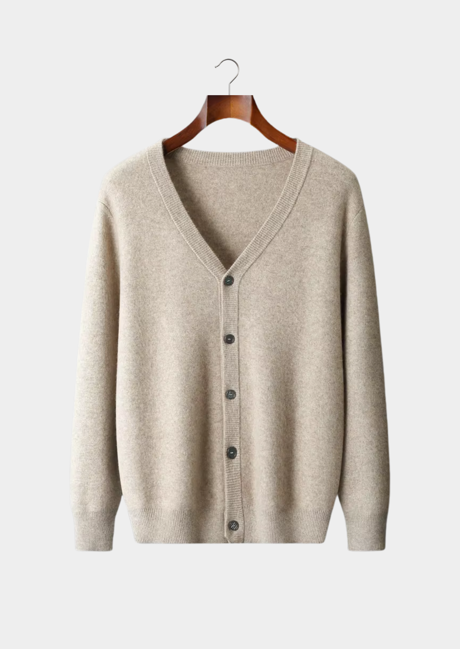 Pure Extra-Fine Merino Wool Essential Cardigan | Vallentty