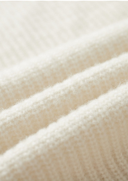 Pure Extra-Fine Merino Wool Ribbed Raglan Crewneck | Vallentty