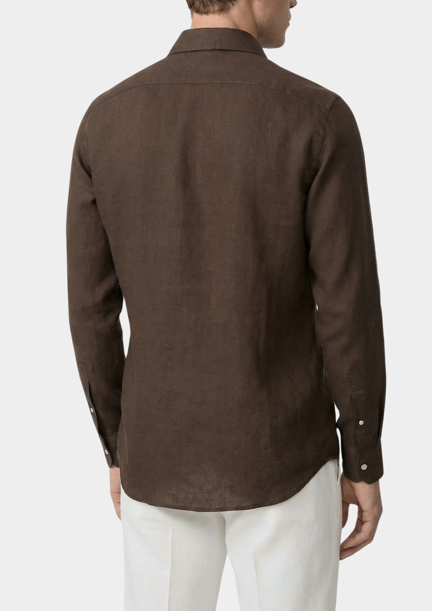 Portofino Coastal Shirt - Dark Brown | Vallentty