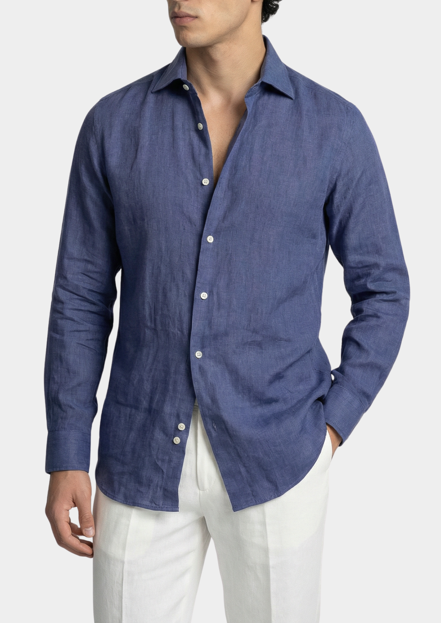 Portofino Coastal Shirt - Blue | Vallentty
