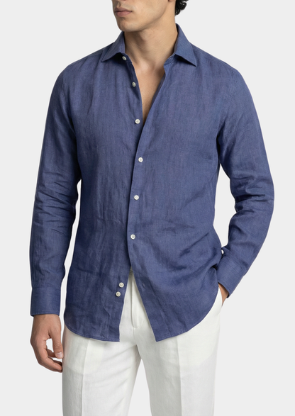 Portofino Coastal Shirt - Blue | Vallentty