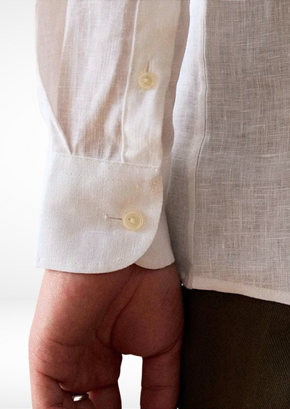 Portofino Coastal Shirt - White | Vallentty