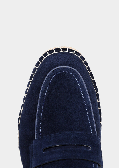 Penny Seaside Espadrilles - Navy Blue | Vallentty
