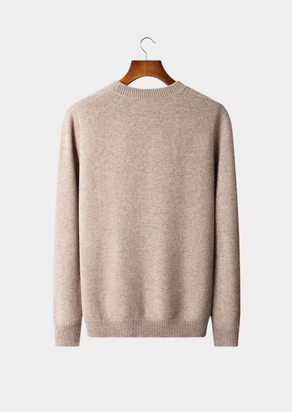 Pure Extra-Fine Merino Wool Cable Crewneck | Vallentty