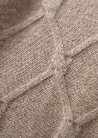 Pure Extra-Fine Merino Wool Cable Crewneck | Vallentty
