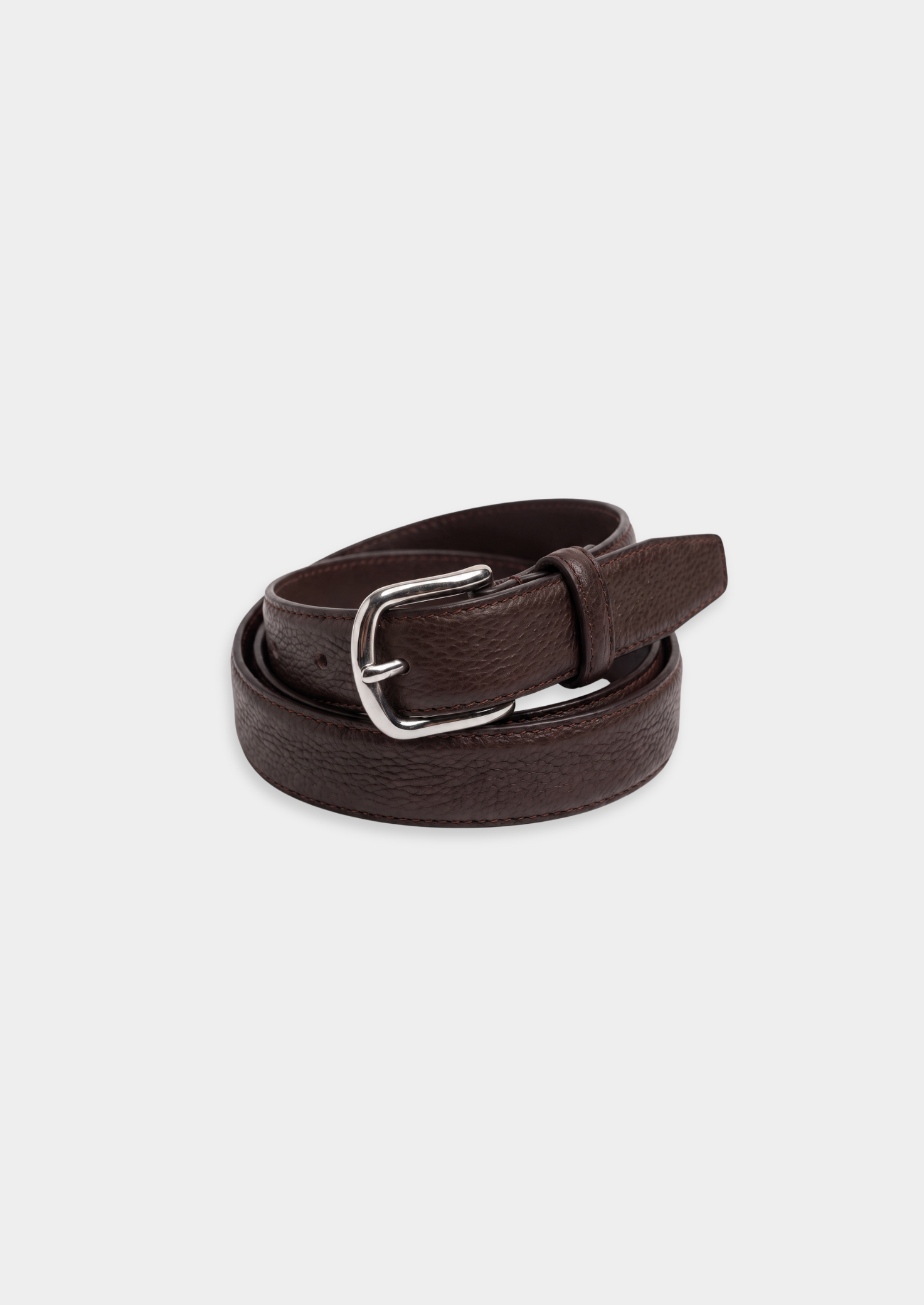 Brown Essential Leather Belt | Vallentty