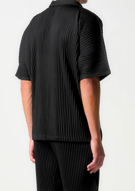 Black Pleated Summer Set | Vallentty