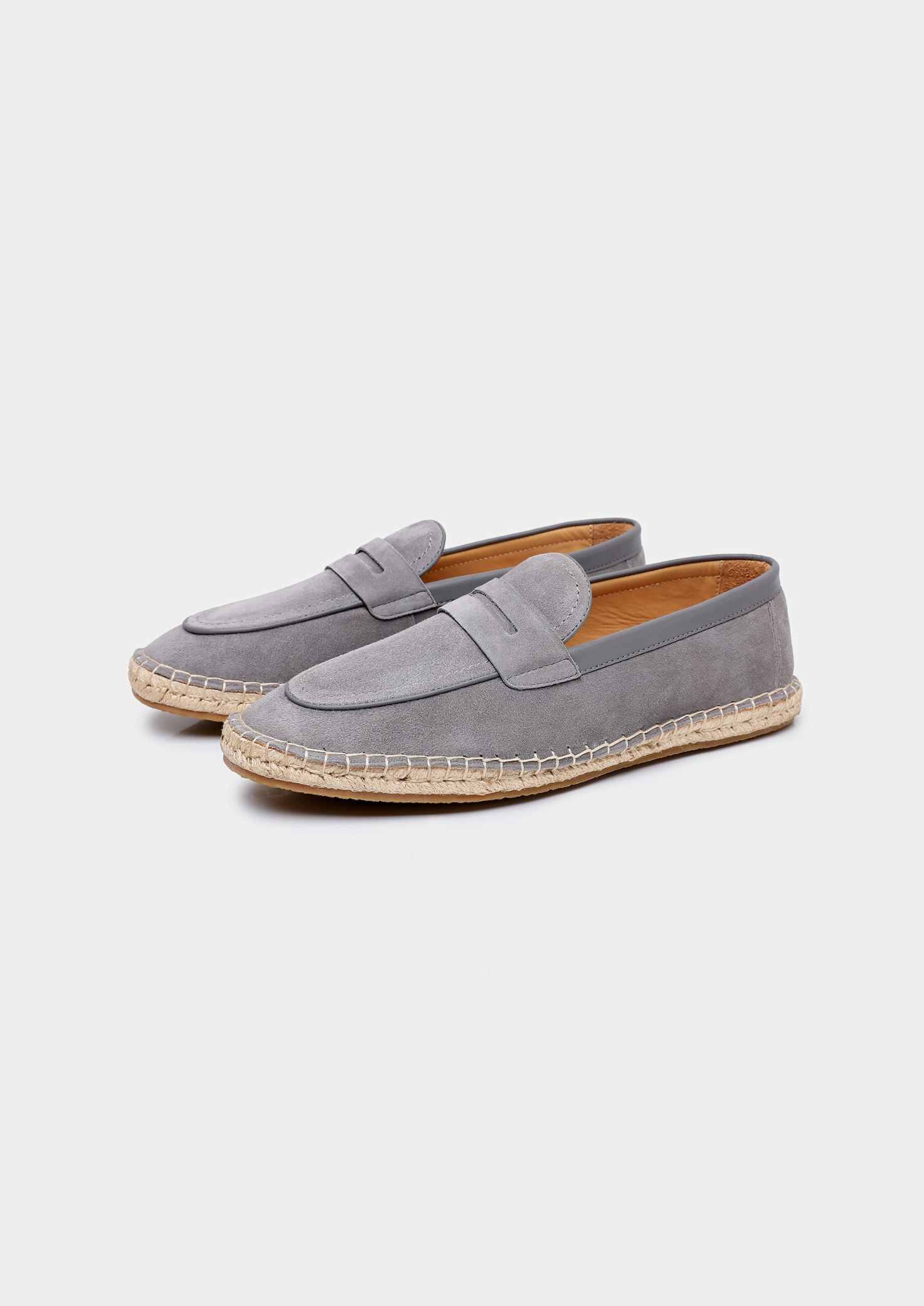 Penny Seaside Espadrilles - Light Gray | Vallentty