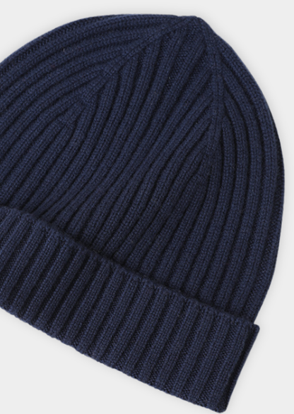 Pure Extra-Fine Merino Wool Wintertime Essentials - Navy Blue | Vallentty