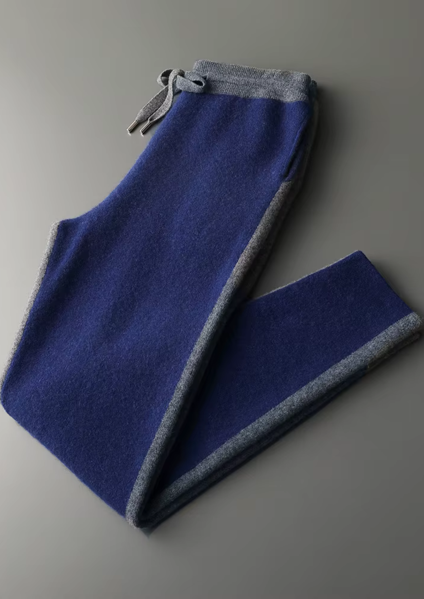 Premium Cashmere Navy Blue Torino Leisure Set | Vallentty