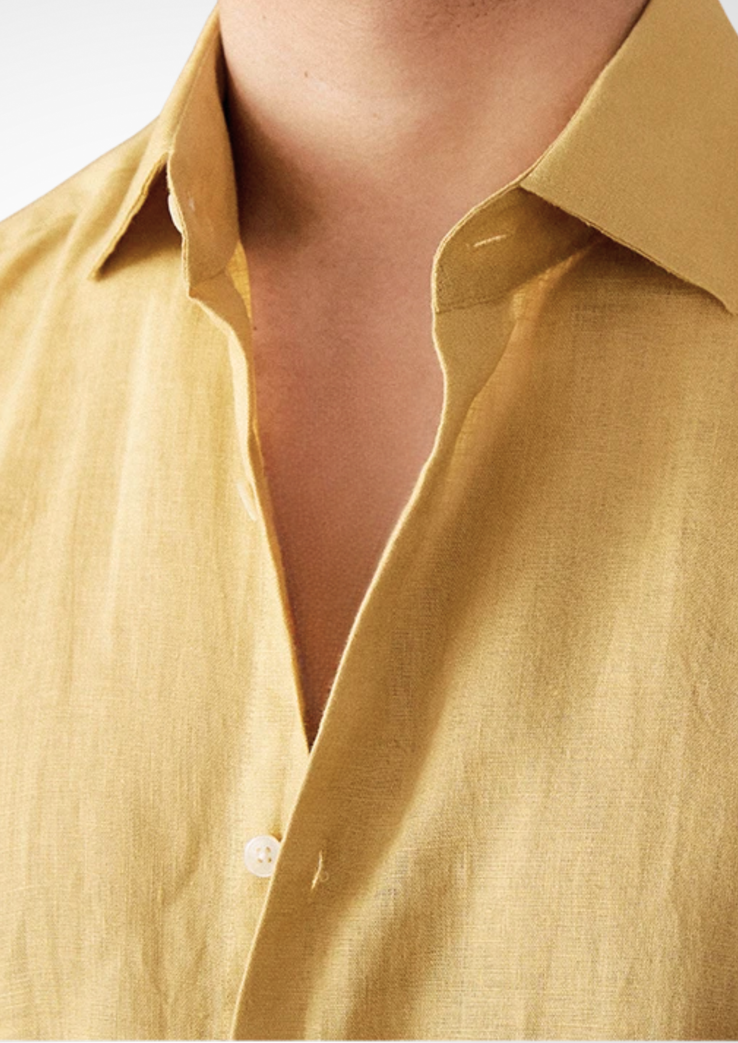 Portofino Coastal Shirt - Yellow | Vallentty