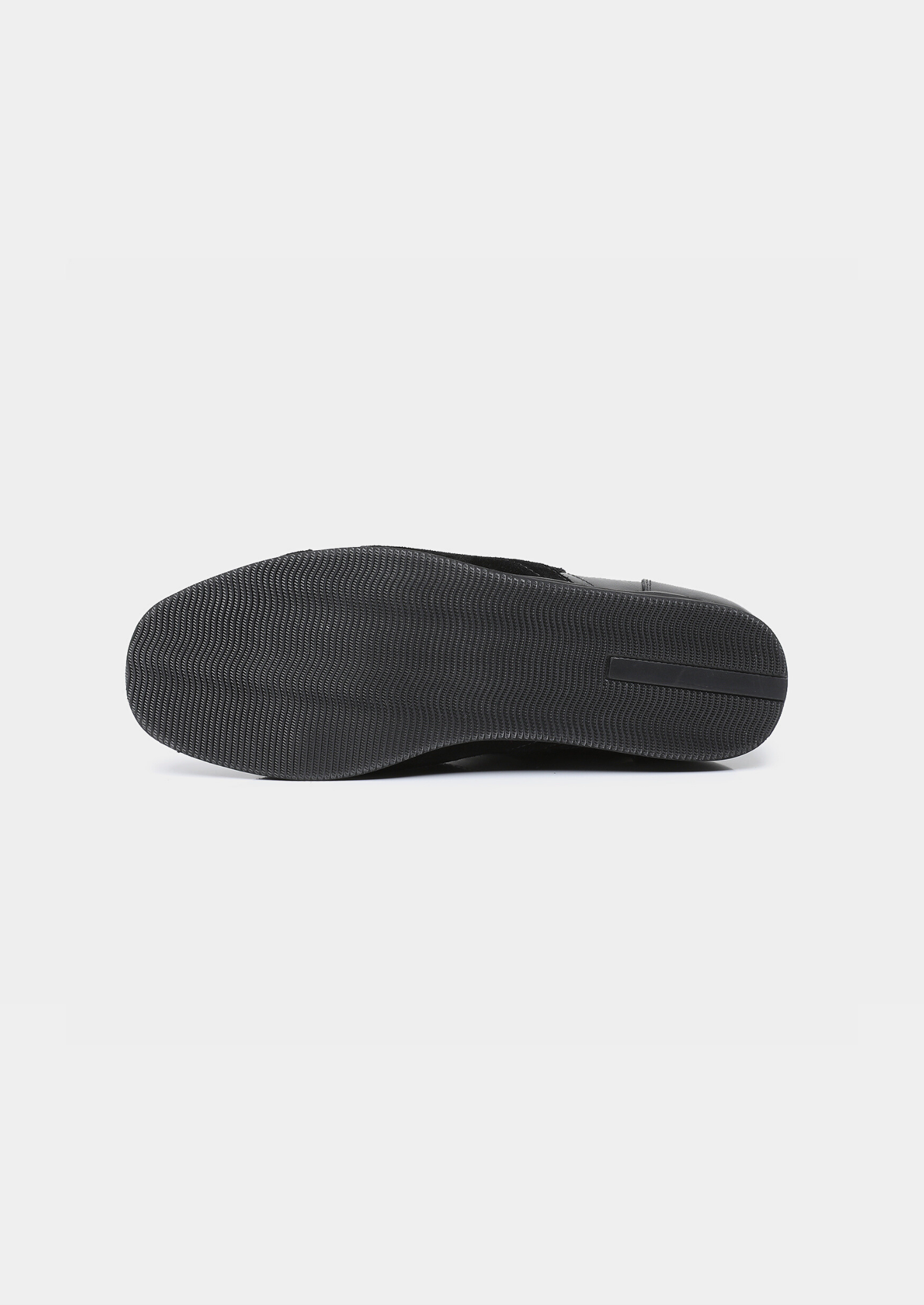 Black Retro Hybrid Suede Leather Runner | Vallentty
