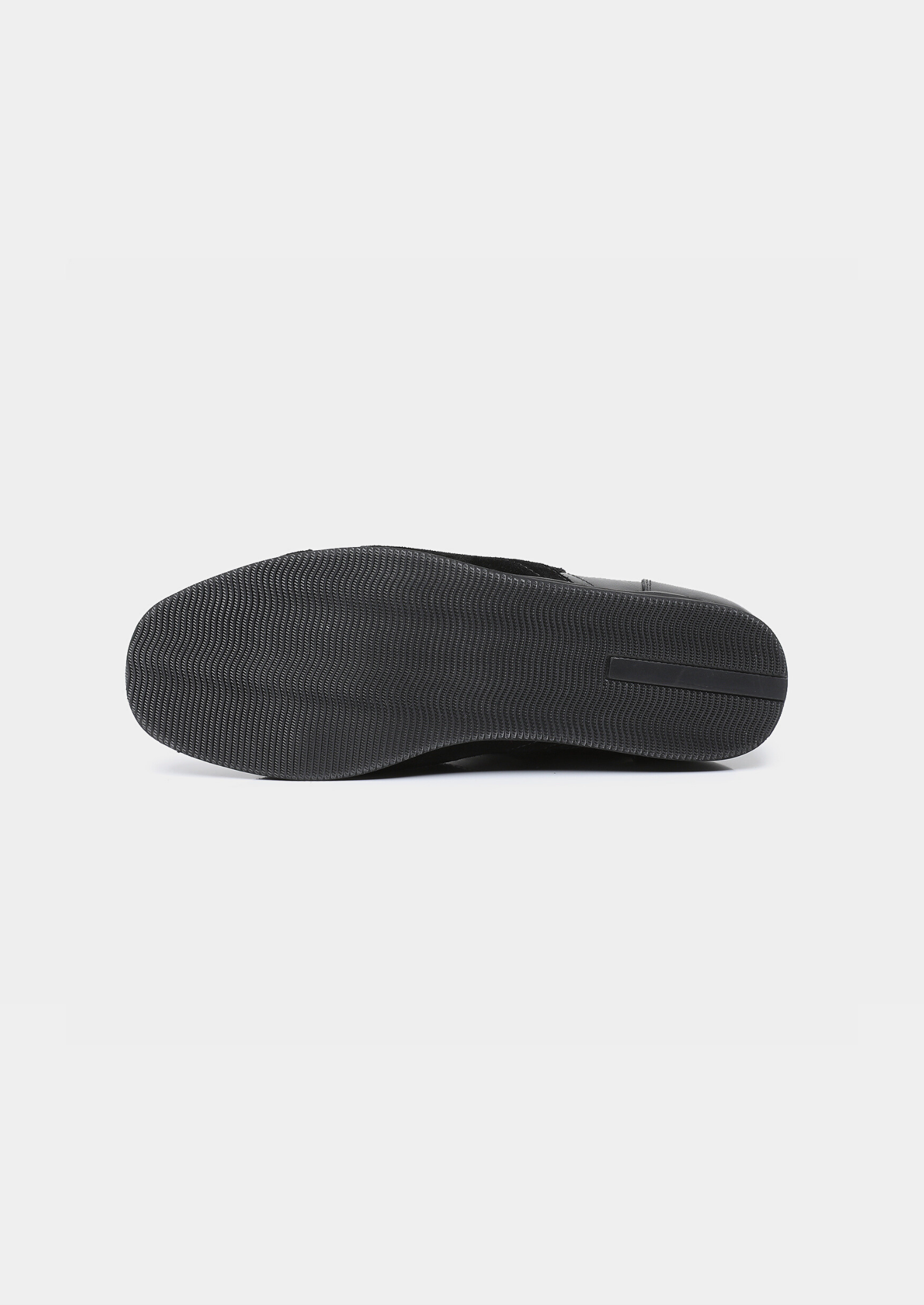 Black Retro Hybrid Suede Leather Runner | Vallentty