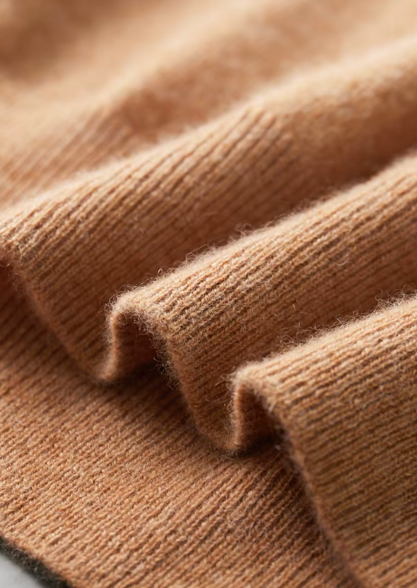 Premium Cashmere Classic Crewneck T-Shirt - Honey Mustard | Vallentty
