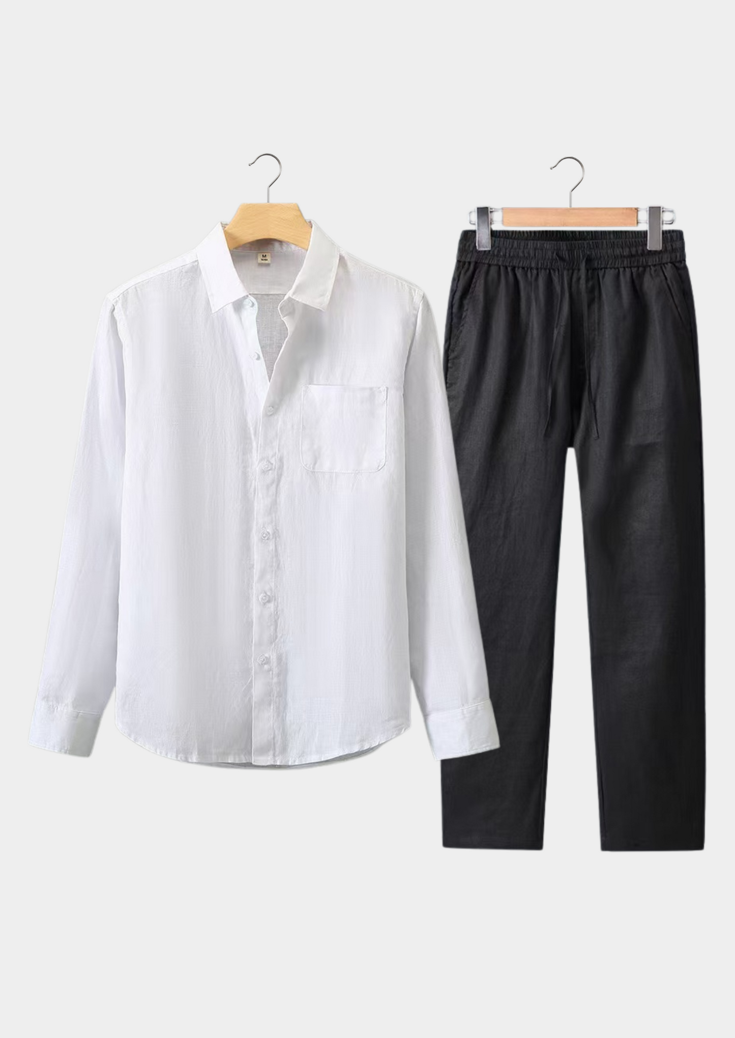 Dolcevita Longsleeve Summer Set - White/black | Vallentty