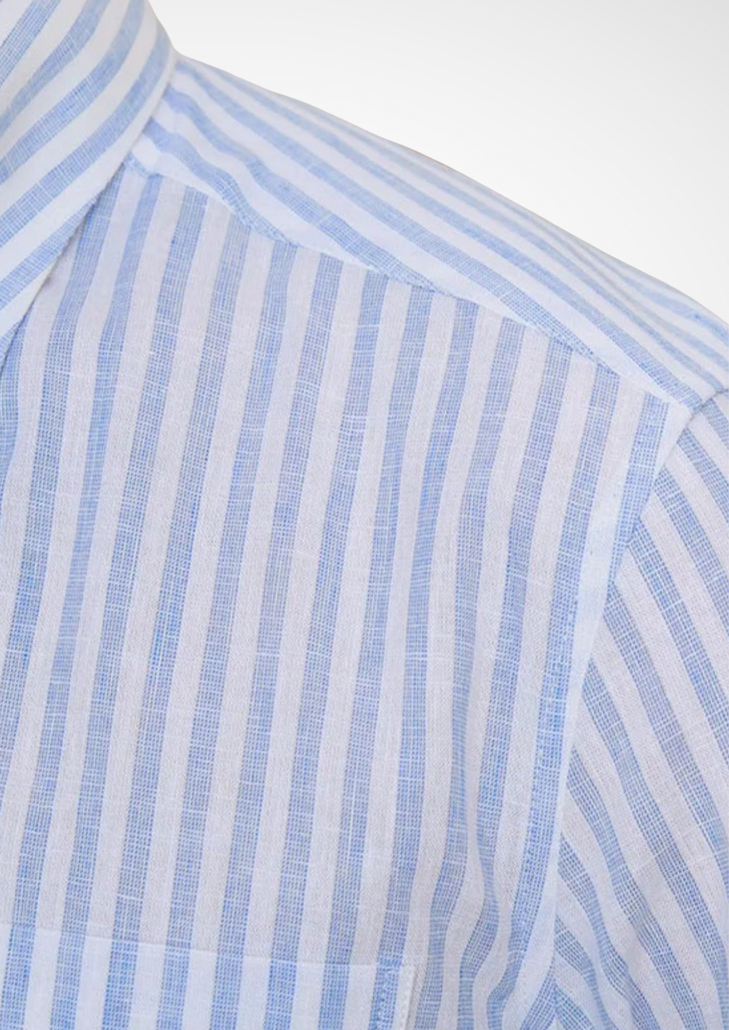 Portofino Striped Coastal Shirt - Light Blue | Vallentty