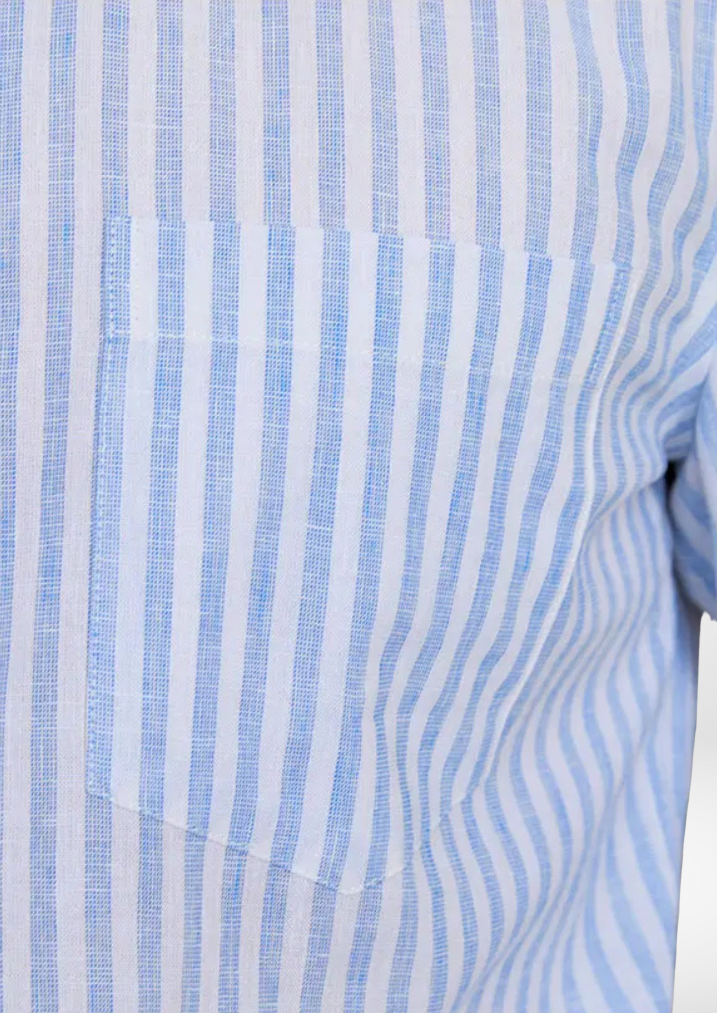 Portofino Striped Coastal Shirt - Light Blue | Vallentty