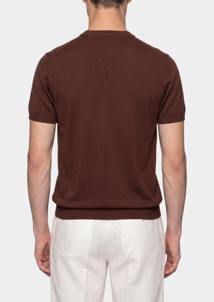 Essential Coffee Knitted Crewneck T-Shirt | Vallentty