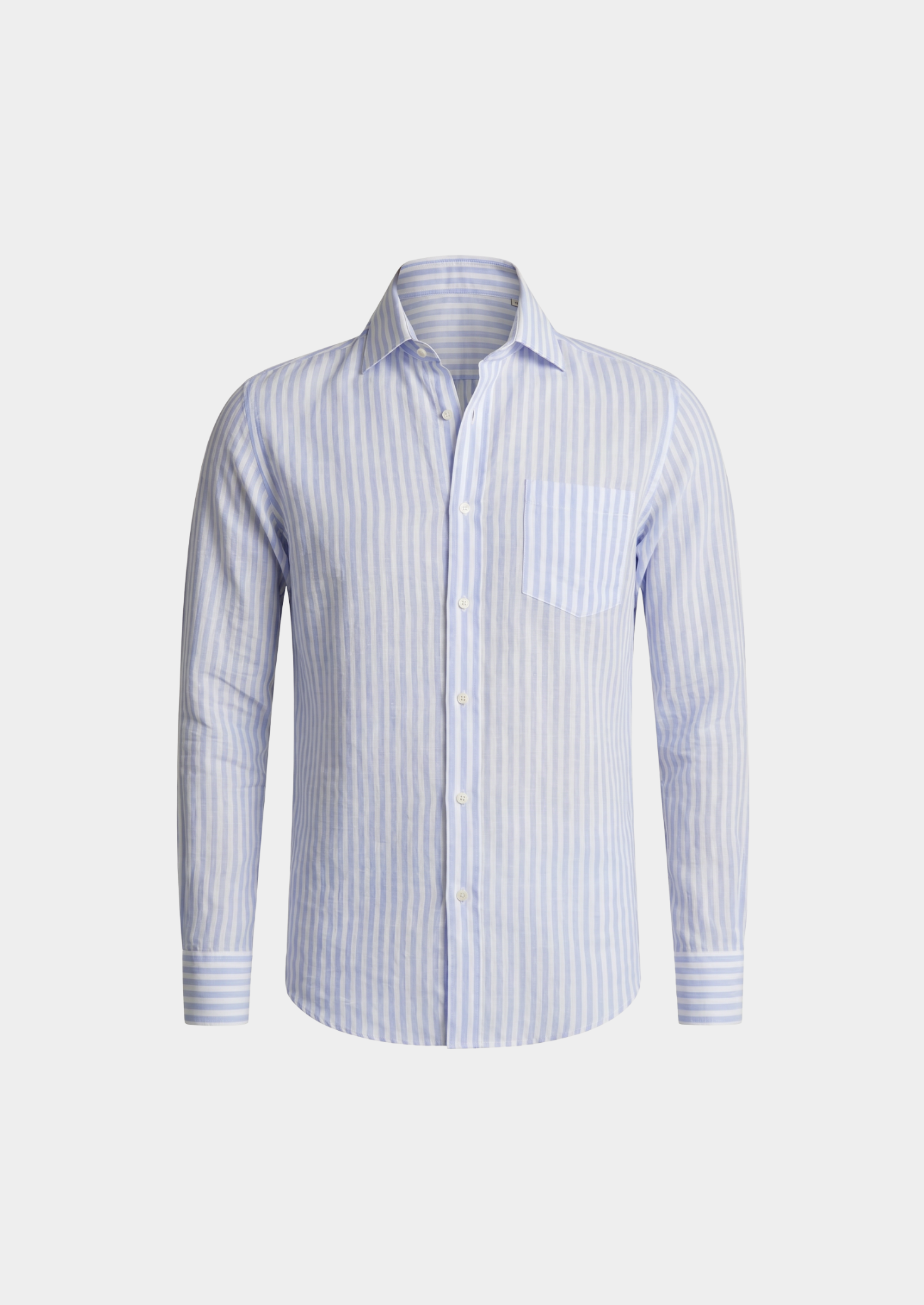 Portofino Striped Coastal Shirt - Light Blue | Vallentty