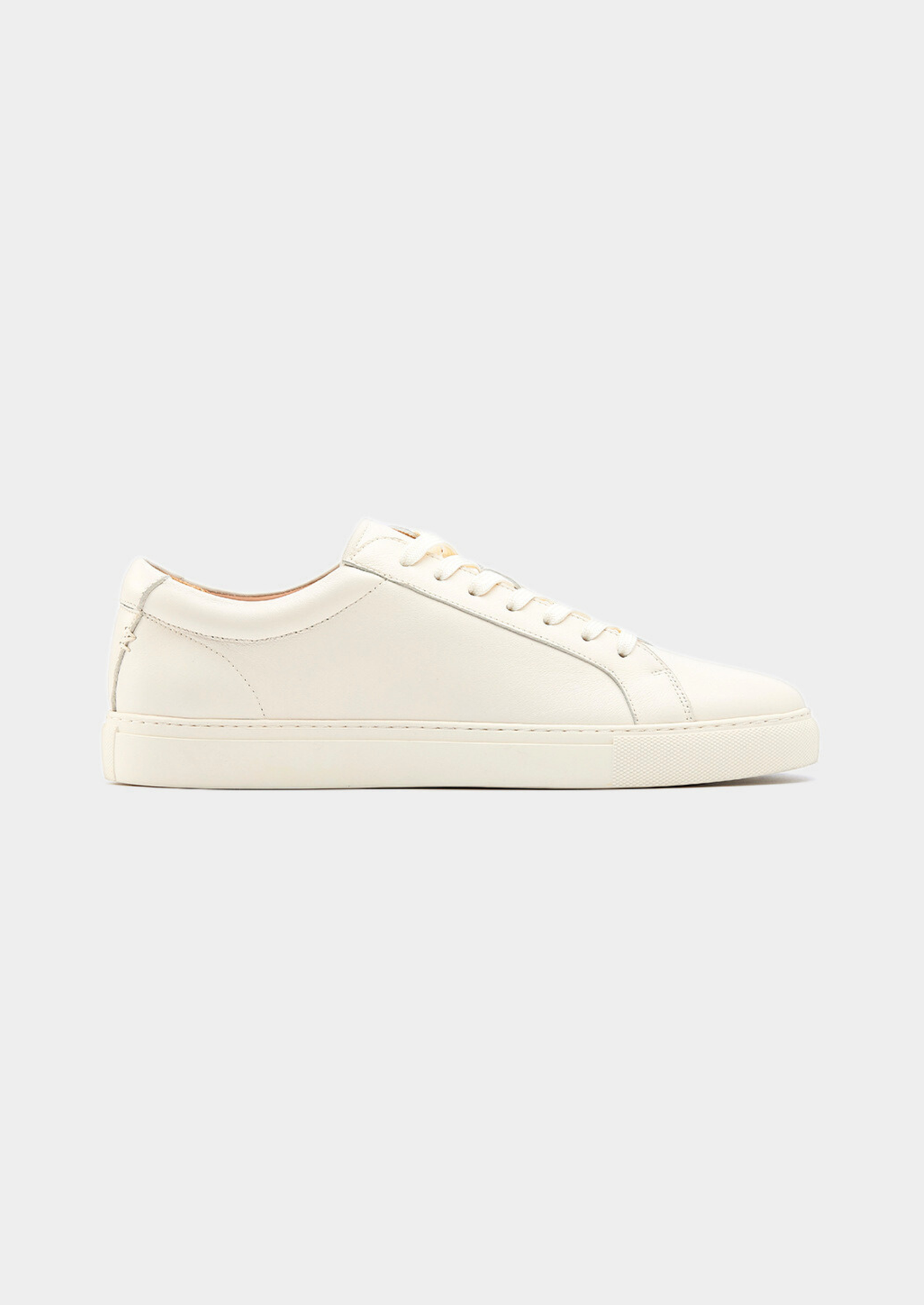 Ivory Essential Leather Sneaker | Vallentty
